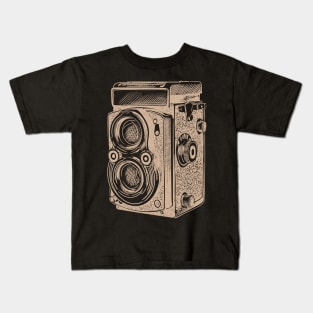 Vintage camera photographer photography Kids T-Shirt